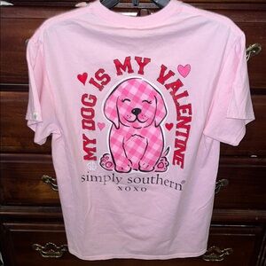 Simply Southern Pink T-Shirt - My Dog is My Valentine